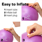 9 Inch Small Exercise Ball for Stability, Barre, Pilates, Yoga, and Balance