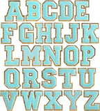 Blue Self Adhesive Chenille Letters Patches
