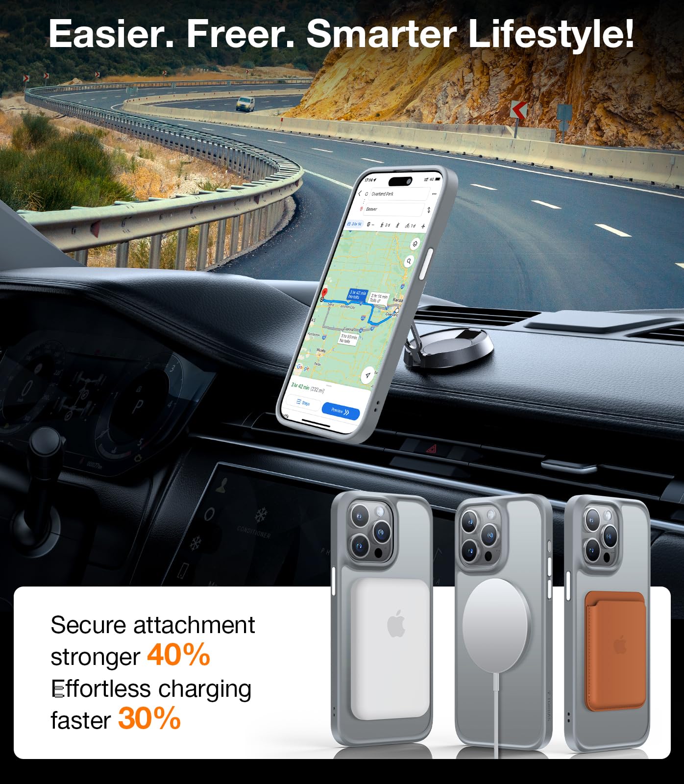 TORRAS Magnetic Shockproof for iPhone 12 Pro Case/iPhone 12 Case, [Military-Grade Drop Tested] [Compatible with MagSafe] Translucent Slim Protective Anti-Scratch, Black