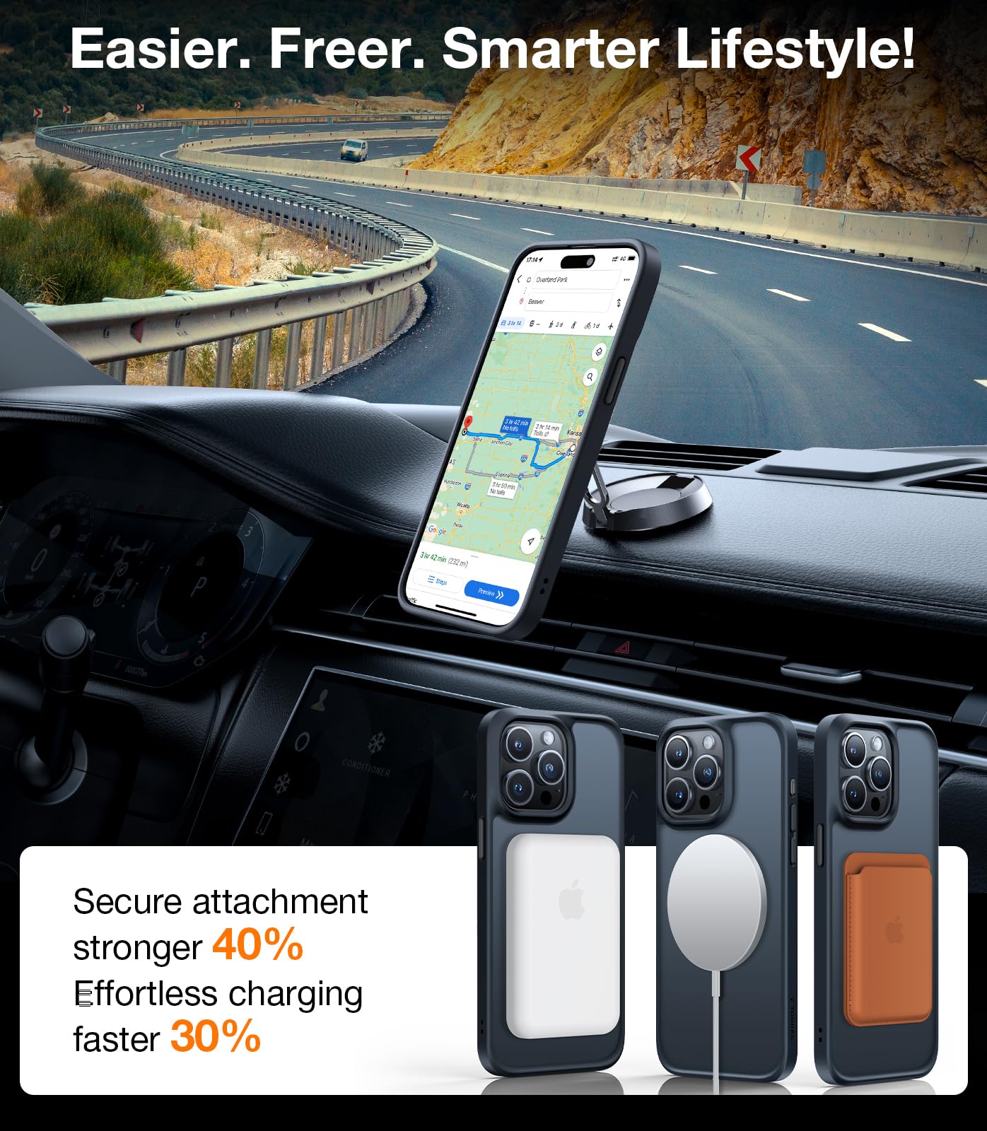 TORRAS Magnetic Shockproof for iPhone 12 Pro Case/iPhone 12 Case, [Military-Grade Drop Tested] [Compatible with MagSafe] Translucent Slim Protective Anti-Scratch, Black