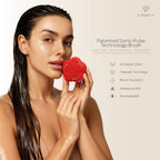 Luxury Anti-Aging Skincare Gift Set – 6-Step Facial Routine + Patented Sonic Face Cleansing Brush | Retinol, Vitamin C, Collagen, Snail Mucin, Active Charcoal | Perfect Premium Gift for Women
