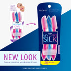 Schick Hydro Silk Touch-Up Dermaplaning Tool with Precision Cover, 3ct | Dermaplane Razor, Face Razors for Women, Peach Fuzz Remover