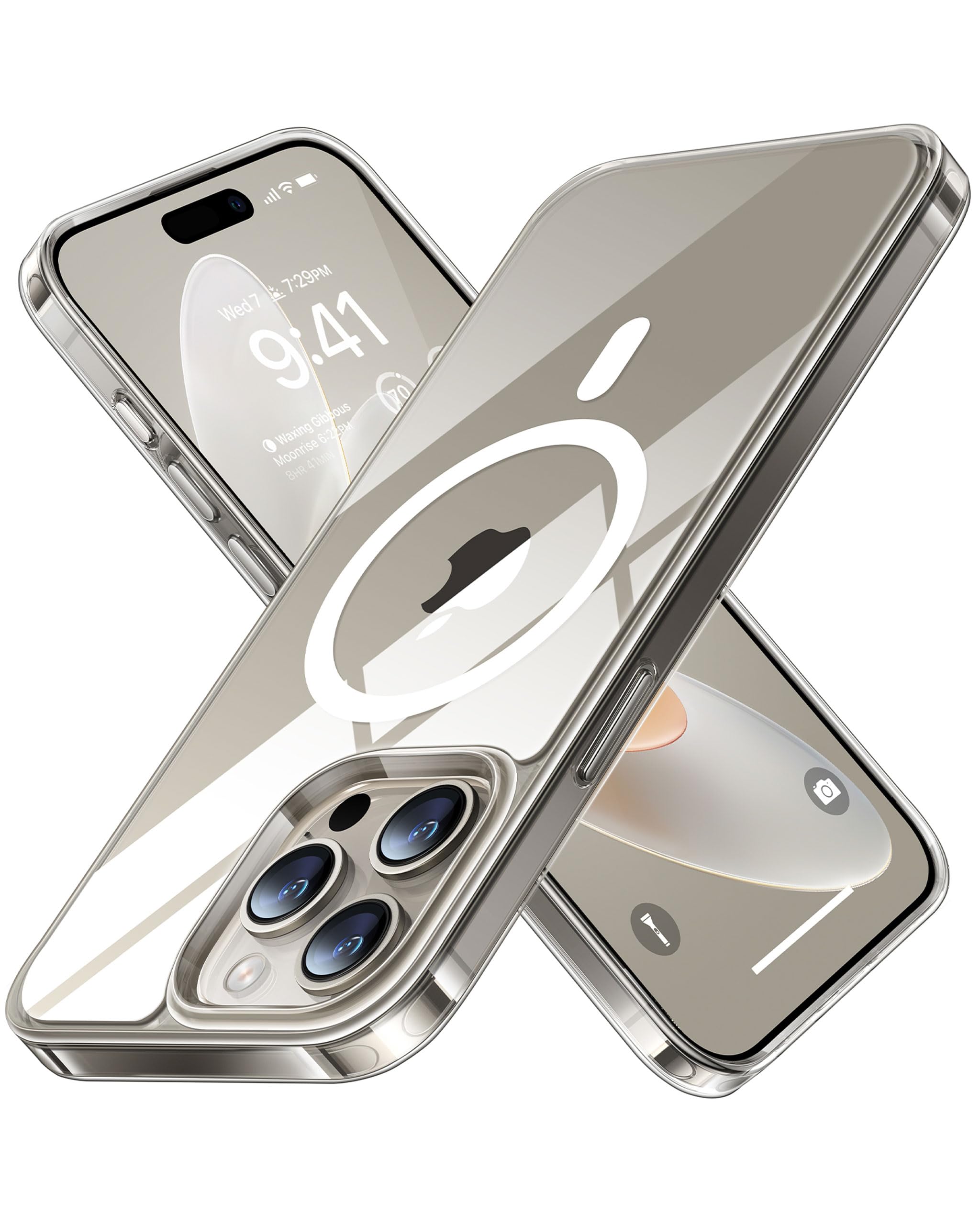 TORRAS Magnetic Shockproof for iPhone 12 Pro Case/iPhone 12 Case, [Military-Grade Drop Tested] [Compatible with MagSafe] Translucent Slim Protective Anti-Scratch, Black