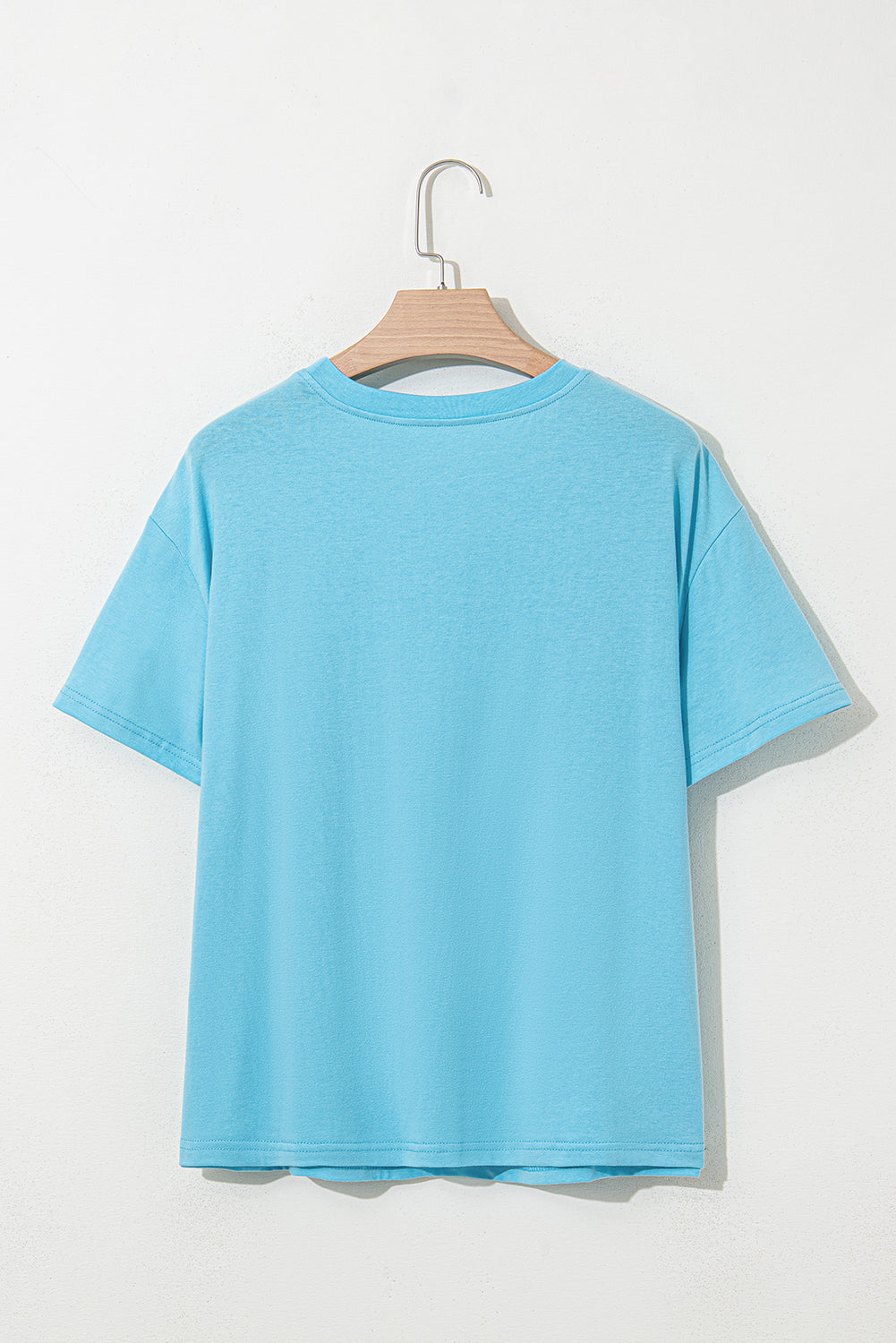 Light Blue MAMA Letter Graphic Neon T Shirt