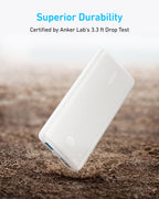 Anker Power Bank(PowerCore 10K), Compact Travel-Ready 10,000mAh Battery Pack with PowerIQ Charging Technology, 5V/3A High-Speed Charging for iPhone, iPad,and More (1, Black)
