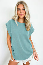 Canton Twisted Ribbed Textured Plain T Shirt