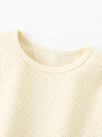 Children's Waffle Knit Tee and Shorts Set