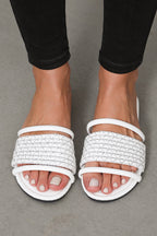 Luisa Square toe Flat Slippers