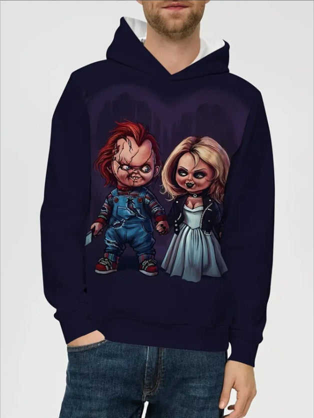 Unisex Printed Hoodie – Casual Graphic Pullover Sweatshirt