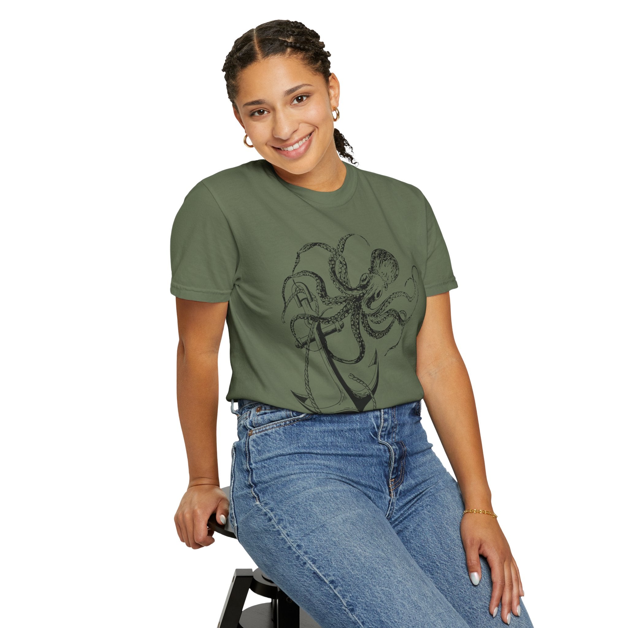 Nautical Anchor Octopus Tee
