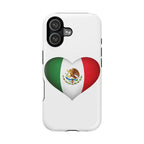 Mexico Heart Flag Phone Case Magnetic Impact Resistant Protective Cover