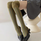 Lady's Colorful Striped Over-the-knee Socks