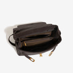 Retro Minimalist Genuine Leather Shoulder Bag