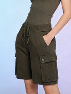 Cargo Shorts with Drawstring