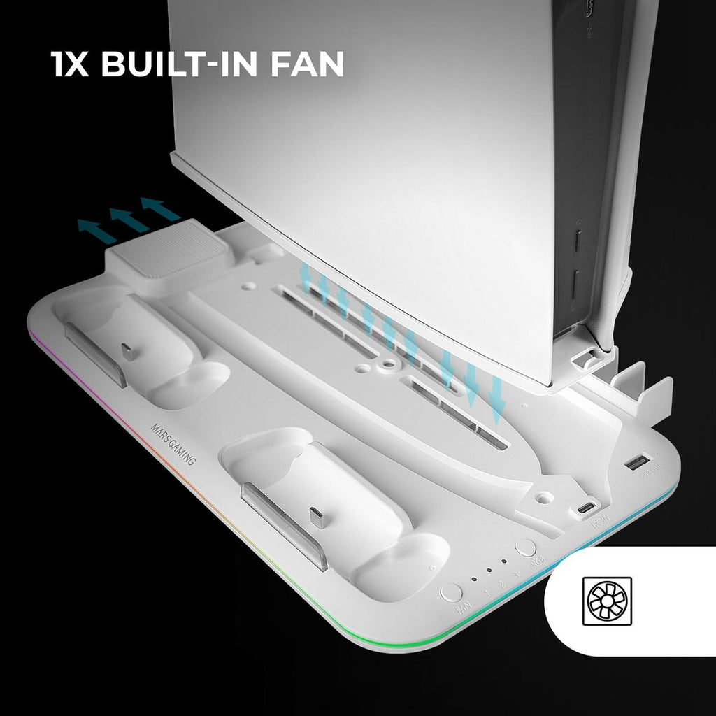 Headphone stand Mars Gaming MPS5B2 White