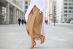 Women's Solid Color Cotton Wide Leg Cropped Pant