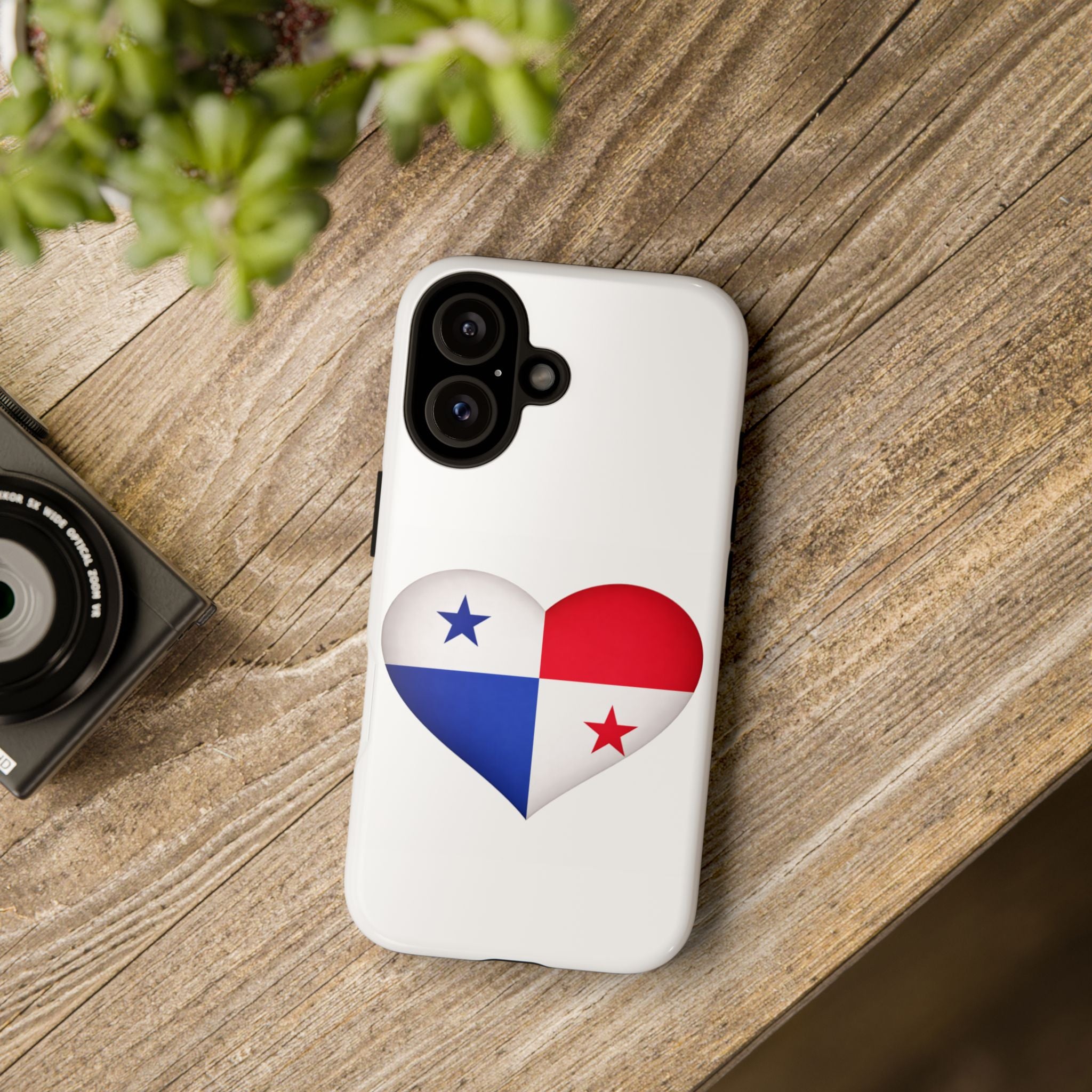 Panama Flag Heart Phone Case Patriotic Panama iPhone Case
