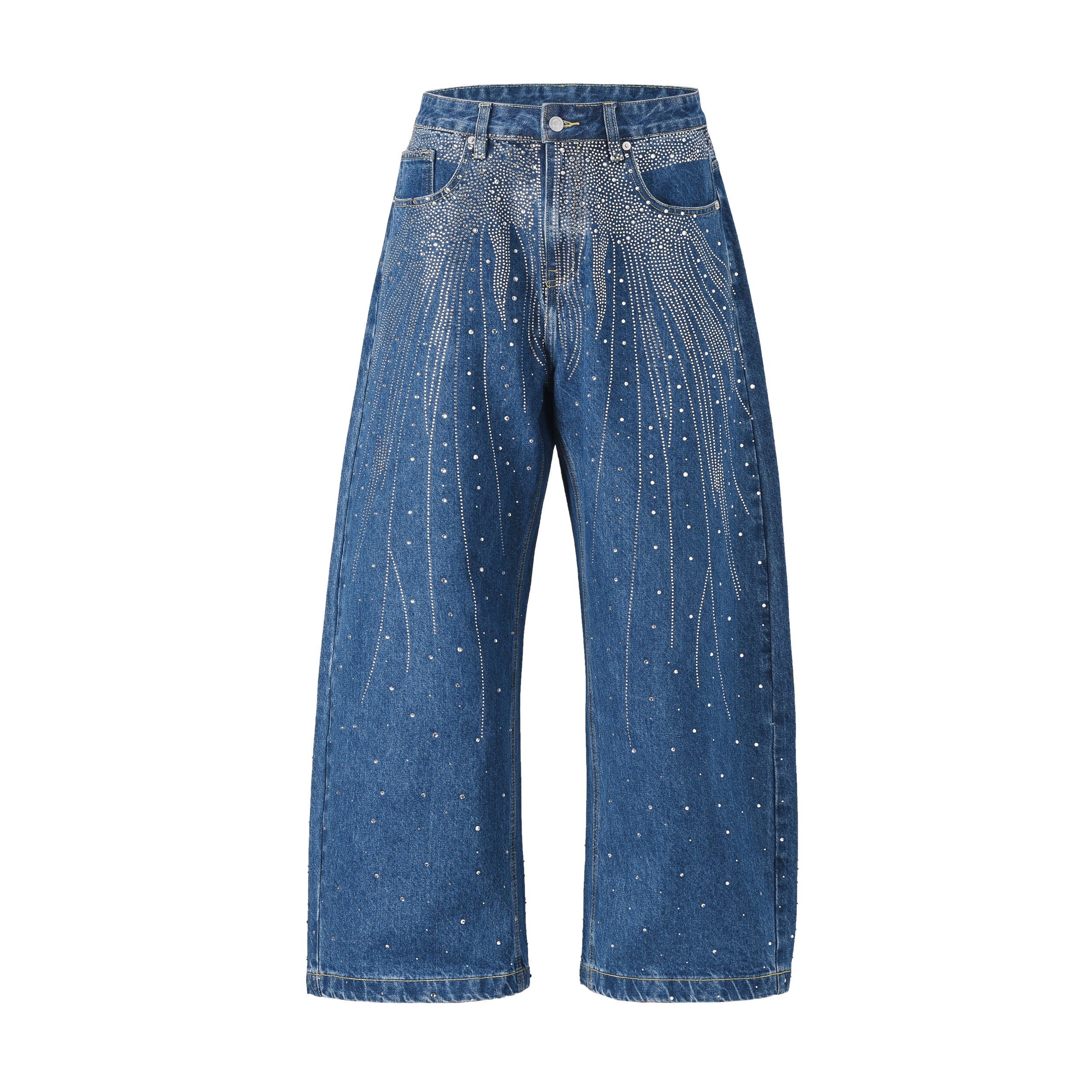 AZUL FLORAL RHINESTONE DENIM