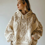 Hooded Women's 3D Printed Hoodie