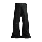 WAXED FLARE BIKER DENIM