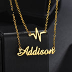 Double Layer Necklace Female English Alphabet Clavicle Pendant