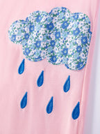 Children's Round Neck Short Sleeve Dress