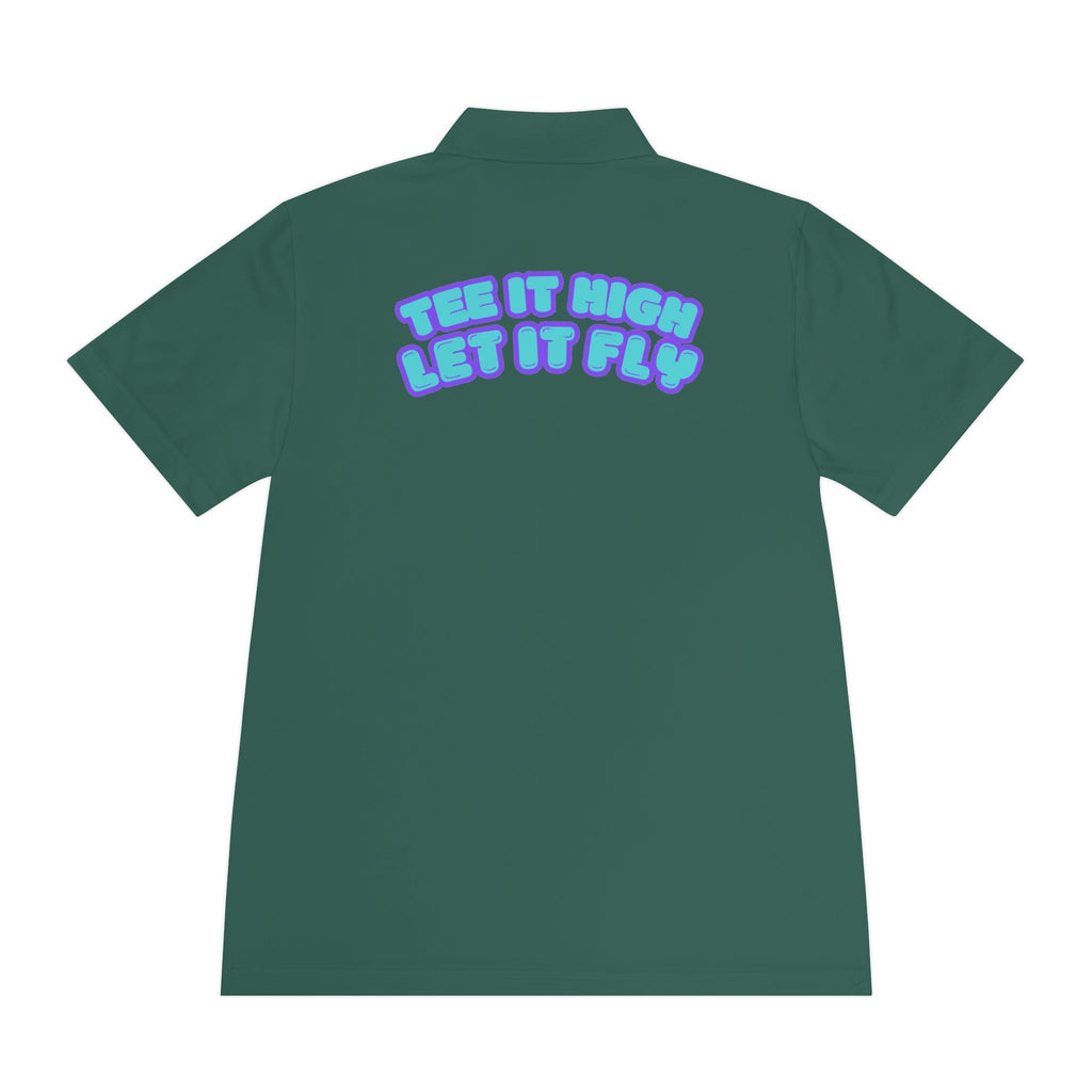 Tee-bone - Golf Polo Shirt with 'Tee It High, Let It Fly' Design