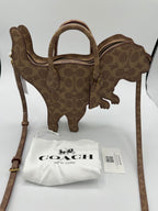 Coach Rexy Bag In Signature Canvas Imported With Keychain