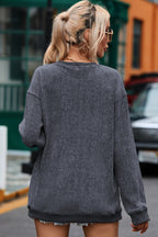 Valentine’s Day LOVE Round Neck Long Sleeve Sweatshirt