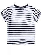 Children's Striped Animal Crew Neck T-Shirt