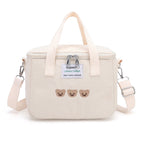 Waterproof Mother-Child Bag with Embroidered Bear Design