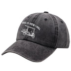 Funny Golf Cart Hat Adjustable Baseball Cap