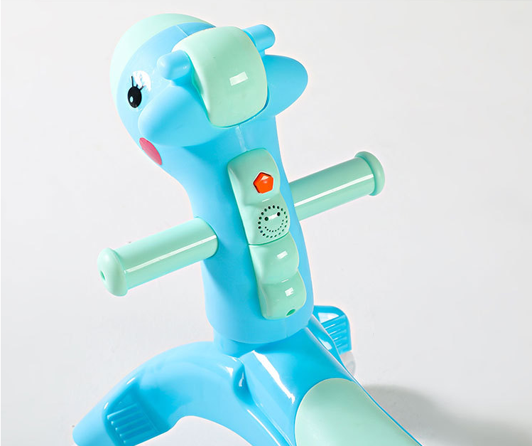 Silent Wheel Musical Walker, Cartoon Ride-On Toy