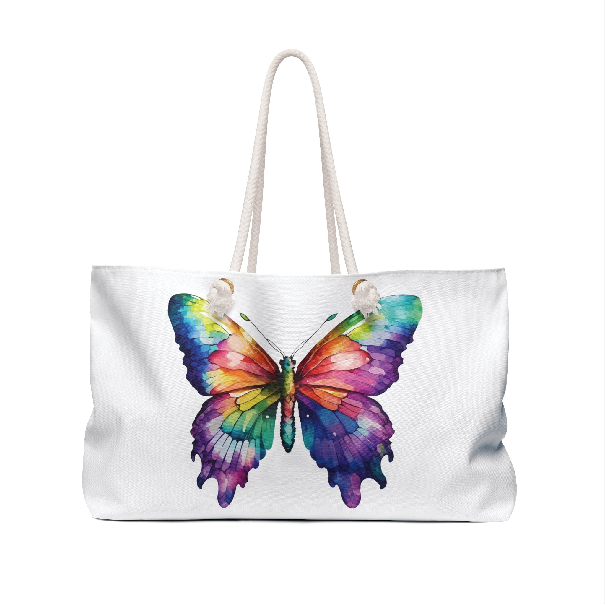 Butterfly Weekender Bag, Colorful Travel Tote, Stylish Weekend Bag, Beach Bag, Overnight Bag, Gift for Her