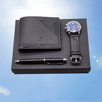 Creative Holiday Gift Wallet Pen Watch Set