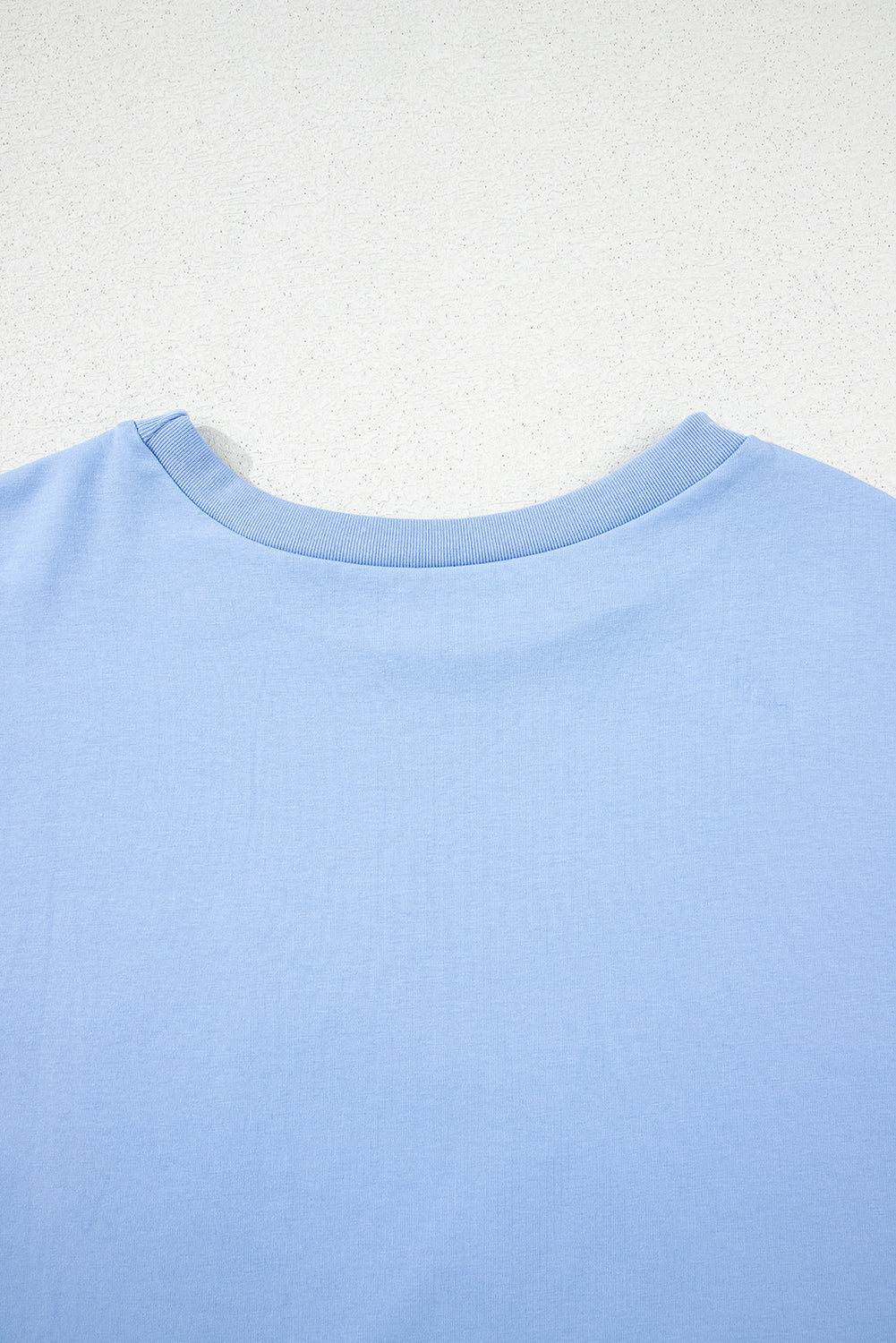 Myosotis Loose Half Sleeve Hi Low Hem T Shirt