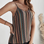 Women’s Geographical Print Retro Camisole Top