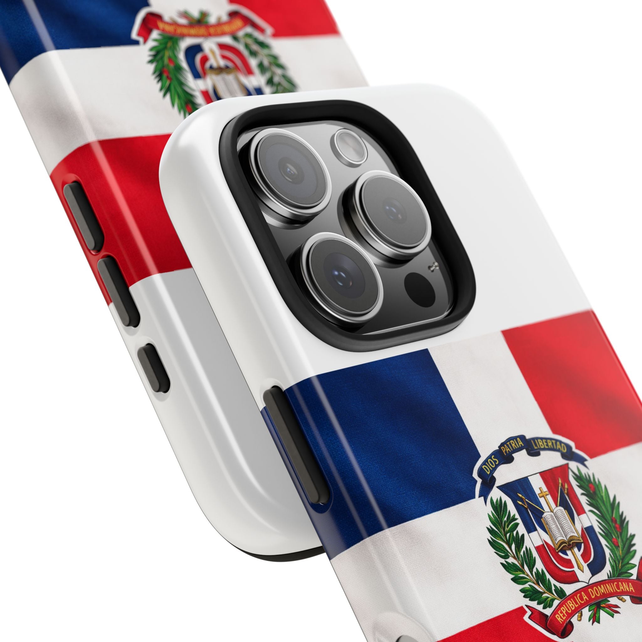 Dominican Flag Tough Phone Case Protective Patriotic Phone Cover
