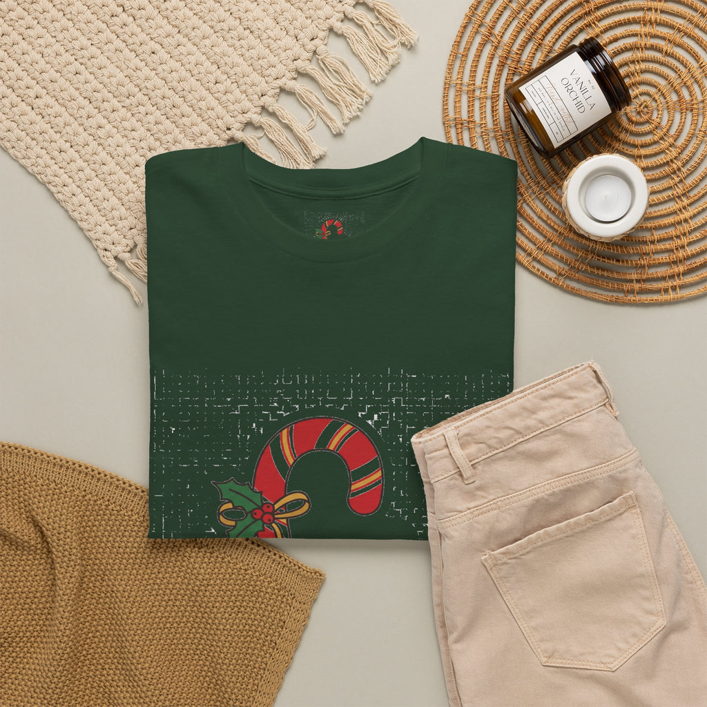 Candy Cane Stethoscope 2 Christmas Tee