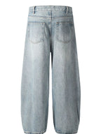 Men's Washed Relaxed Fit Baggy Jeans
