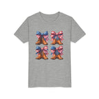Patriotic Youth Tee, Youth Short Sleeve Shirt, 4th of July Shirt, Americana T-Shirt, Cute Kids Top for Independence Day