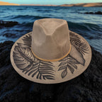 High Definition- Burned Wide Brim Fedora Series