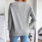 Women's Casual Long Sleeve Hollow Out Sweater