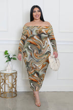 To The Beat Plus Size Dress