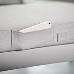 Portals Teak and Aluminum Modular Sofa 3pc Set