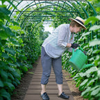 8 Ft Outdoor Garden Pathway Patio Roll Out Straight Walkways with Metal Wire Connection