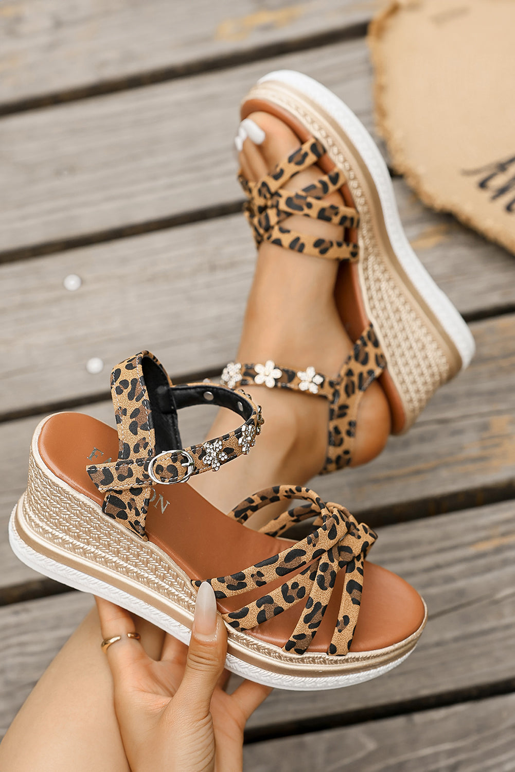 Lara Decor Strappy Wedge Sandals