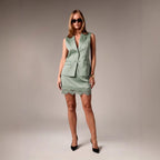 Solid Color Fitted Mini Skirt | Street Style Bodycon