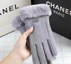 Gloves Autumn And Winter Outdoor Keep Warm Velvet Cold Protection Cycling