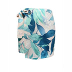 Womens Casual & Stylish Leaf-Print Lace-Up Shorts